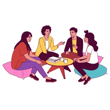 A group of people sitting in a circle, engaging in a supportive discussion
