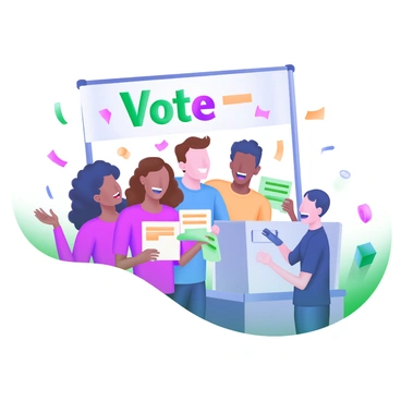 A group of first-time voters after the abolishment of the poll tax
