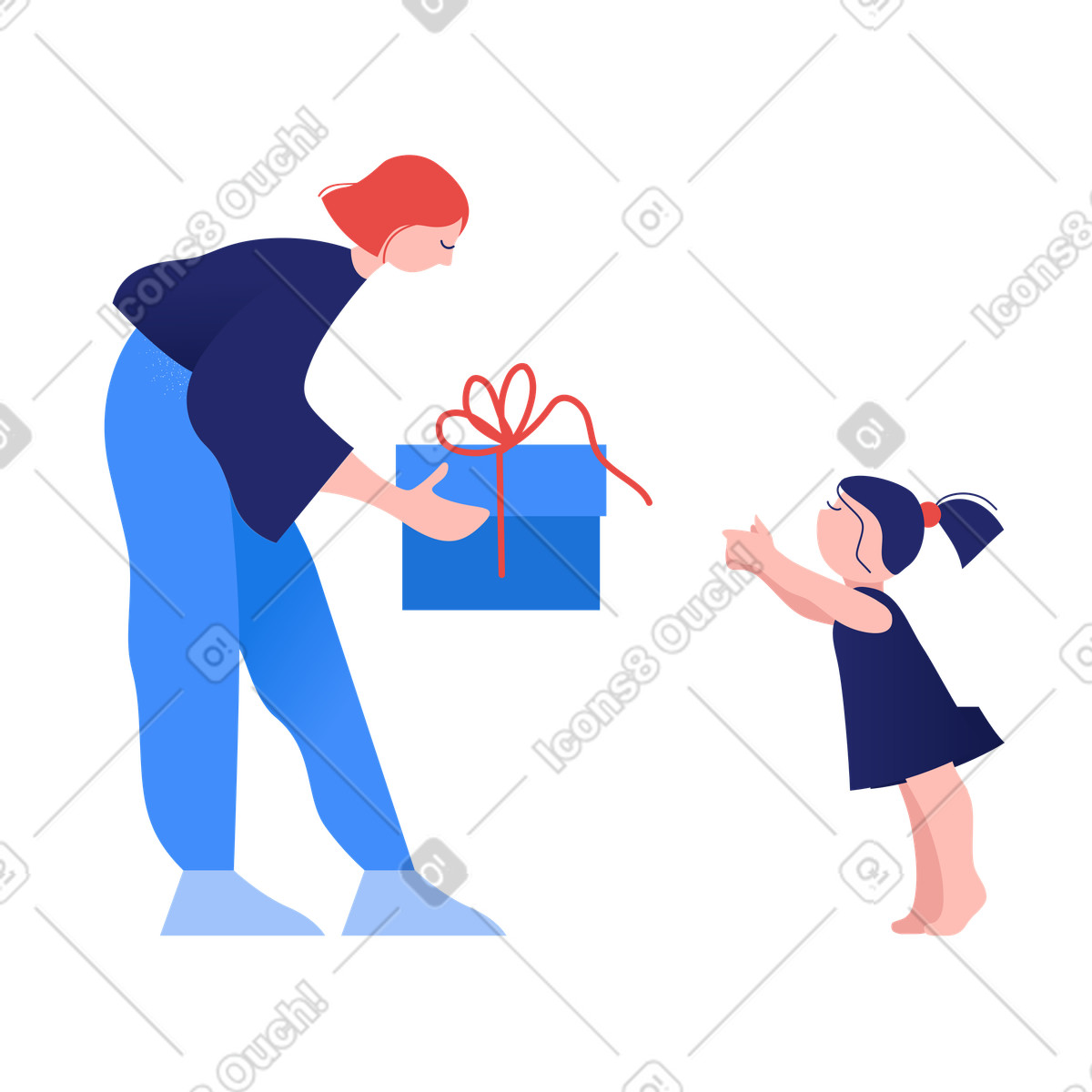 Illustration Cadeau aux formats PNG et SVG