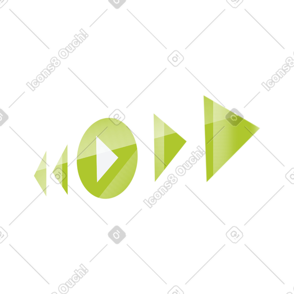 Ilustración Video control buttons en estilo Dynamic a descargar en PNG y SVG