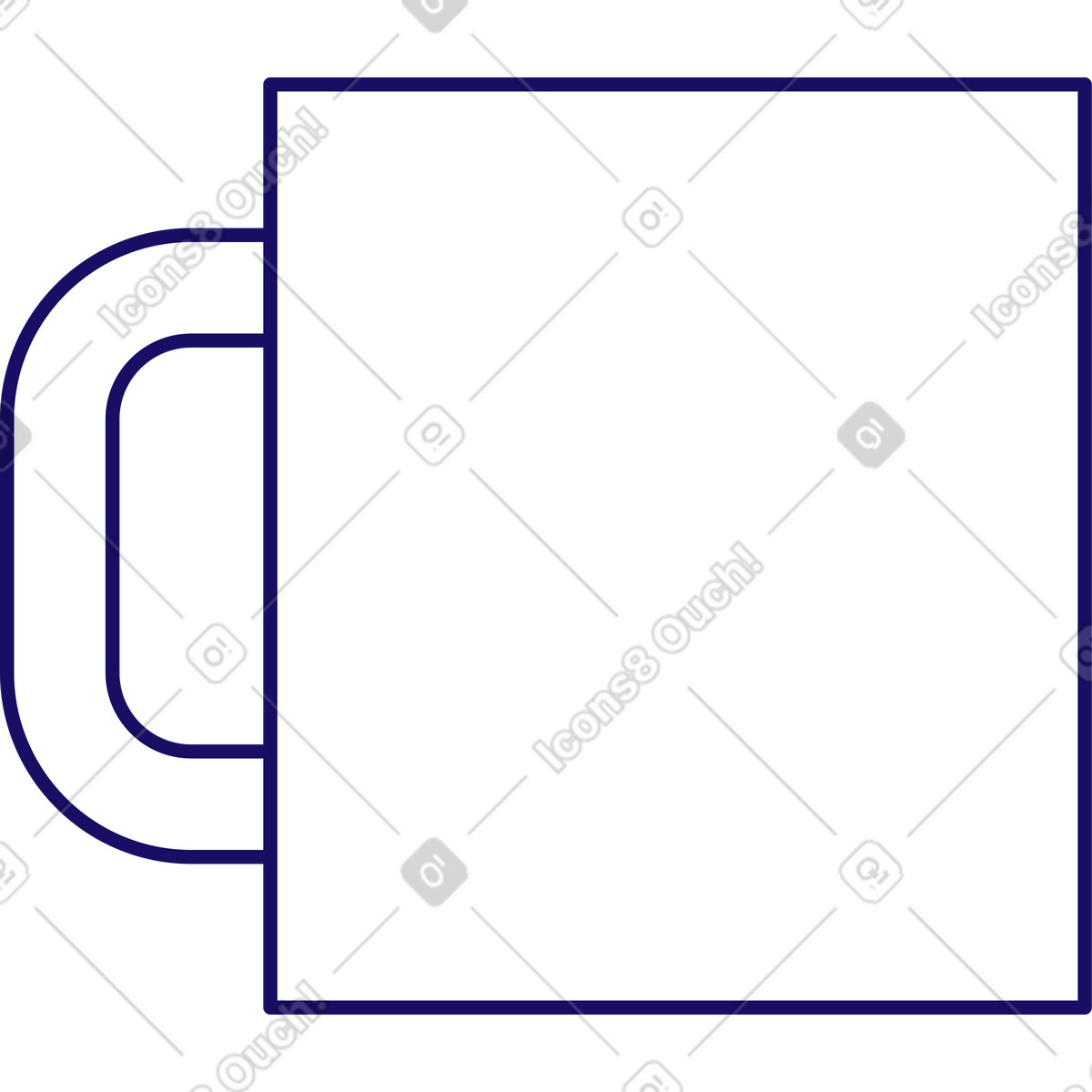 Illustration Agresser dans le style Bendy à télécharger aux formats PNG, SVG