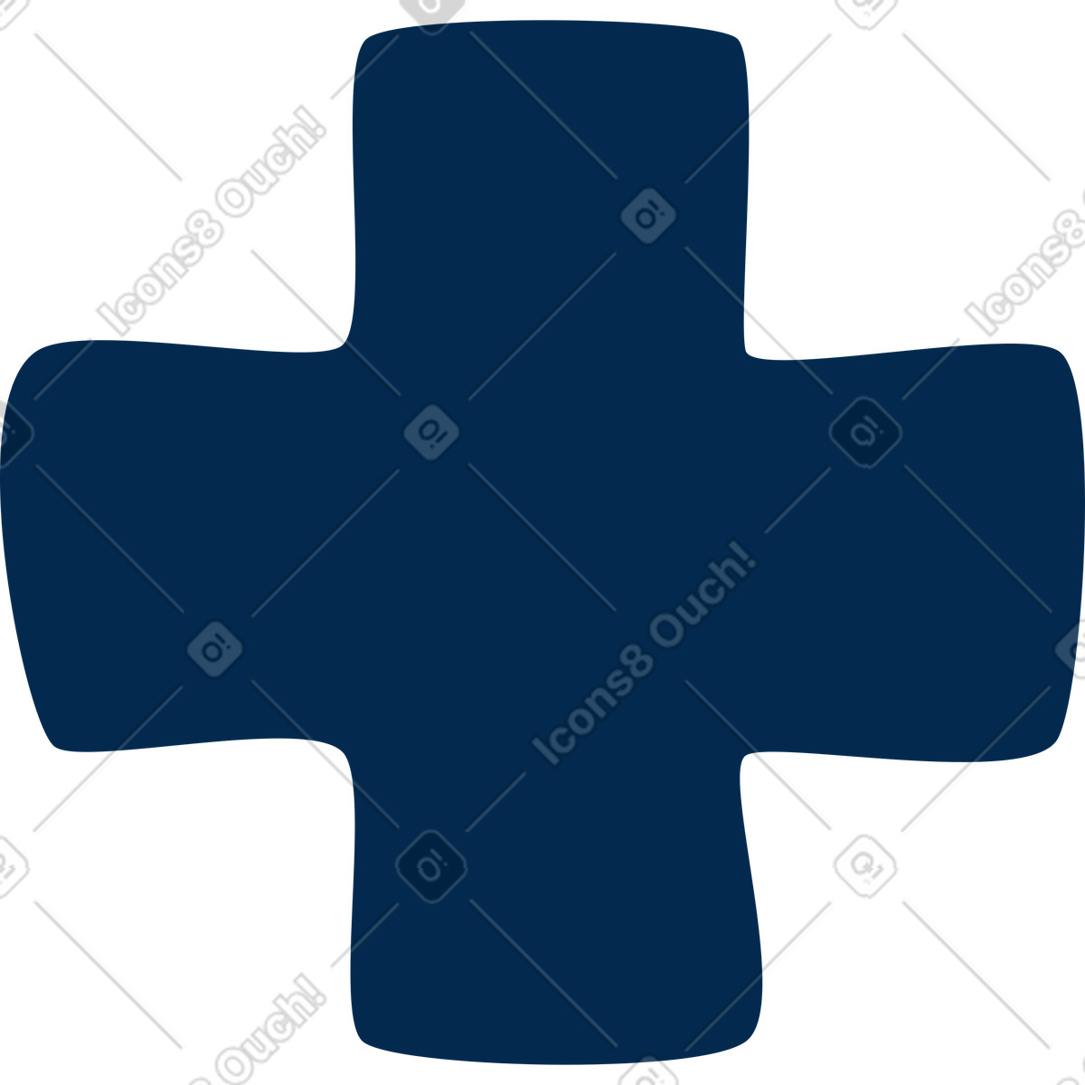 Ilustração de Forma cruz em no estilo Flame para baixar em PNG, SVG
