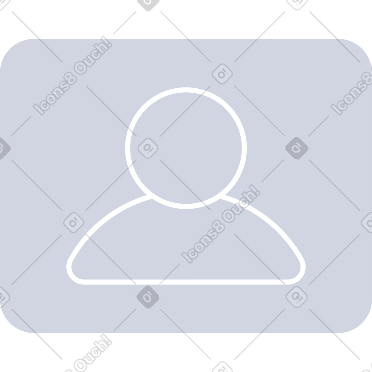 User icon grey illustration in PNG, SVG