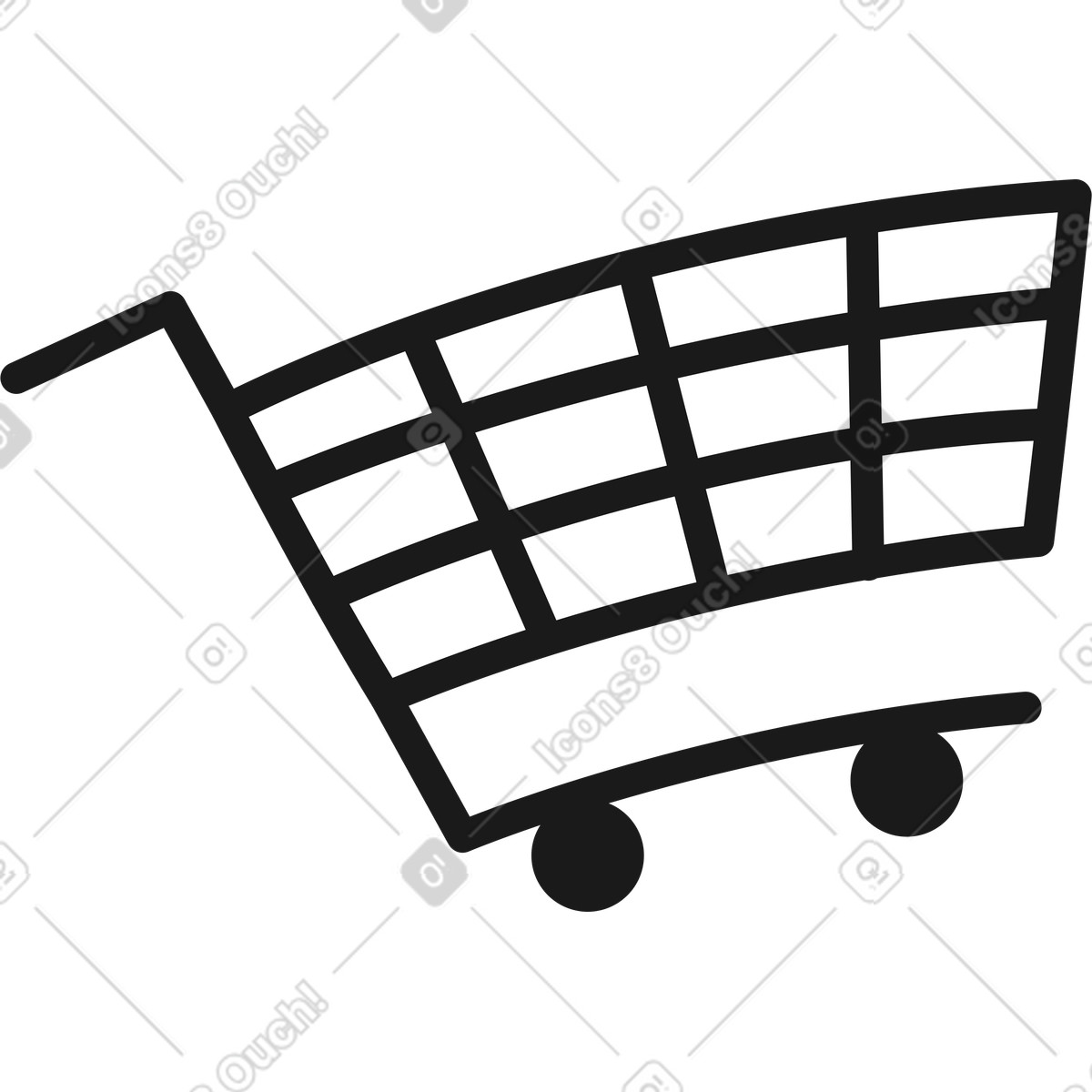 Ilustração de Carrinho compras em no estilo Taxi para baixar em PNG, SVG