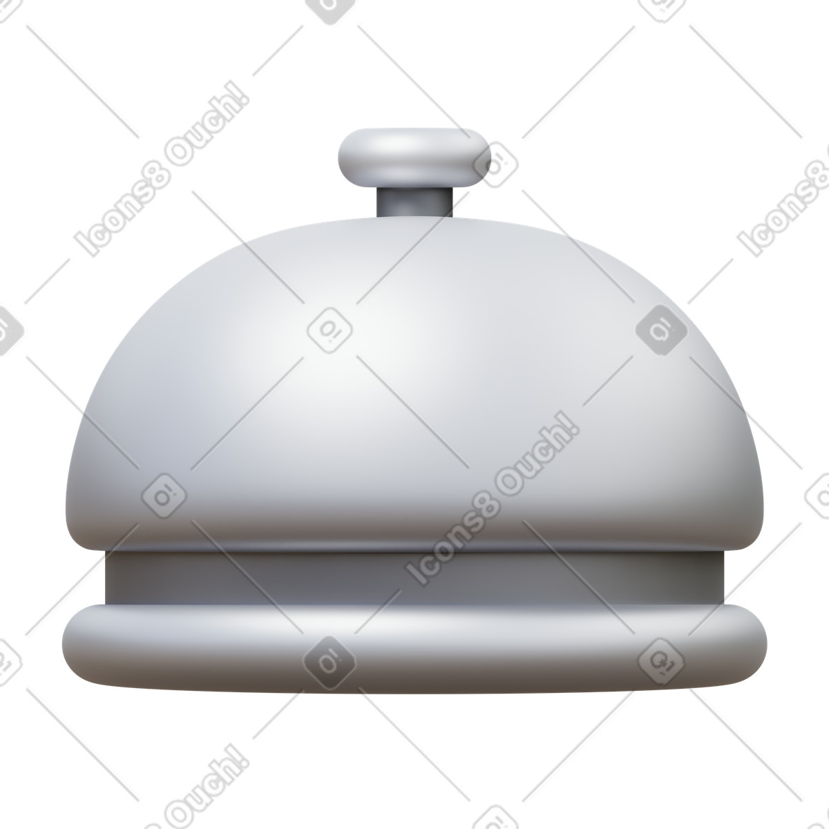 Ilustração de Service bell em no estilo 3D Fluency para baixar em PNG, SVG