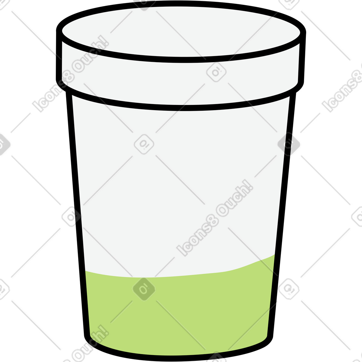Glass illustration in Kindy style download in PNG, SVG
