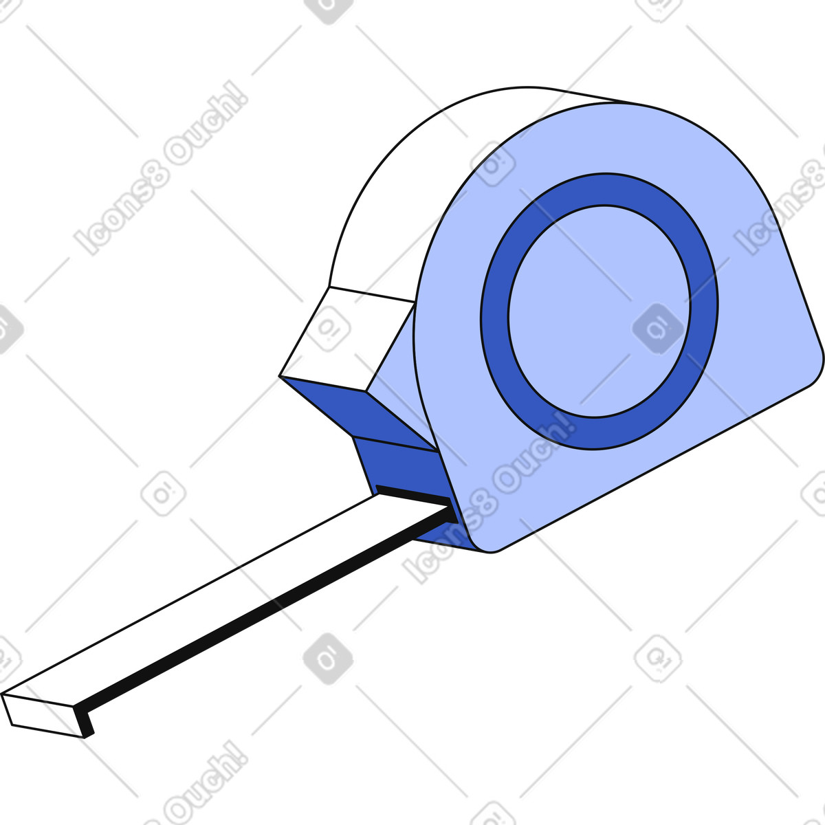 Ilustração de Fita métrica em no estilo Techny para baixar em PNG, SVG