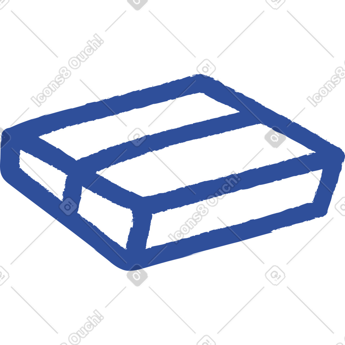 Kasten-Illustration im Lime-Stil als Download in PNG, SVG