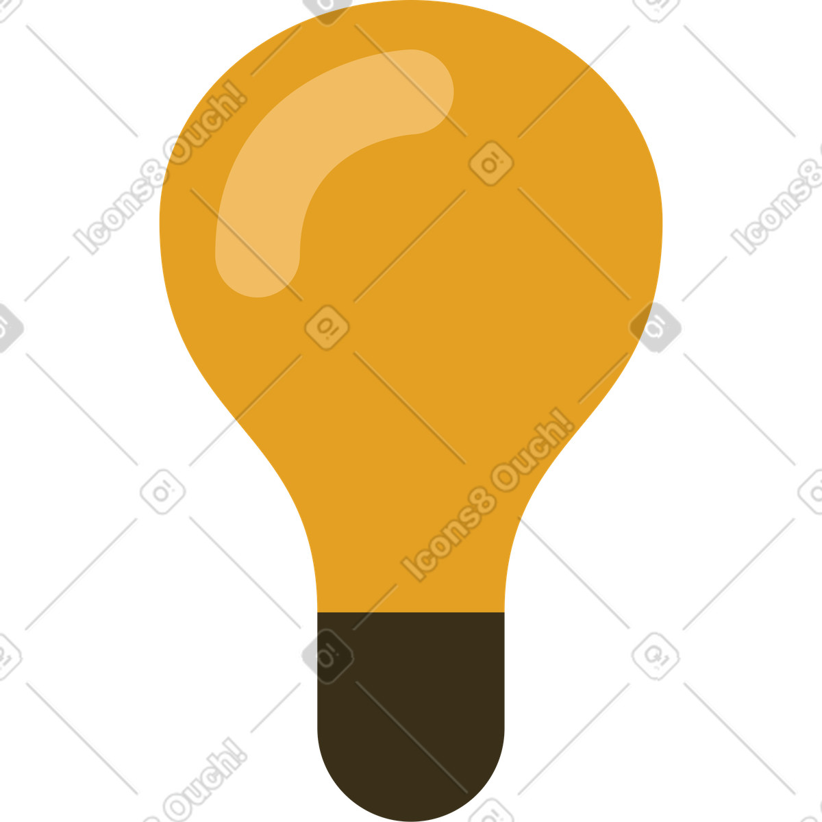 Arabica スタイルの 上の電球 のイラストをPNG、SVG形式でダウンロード