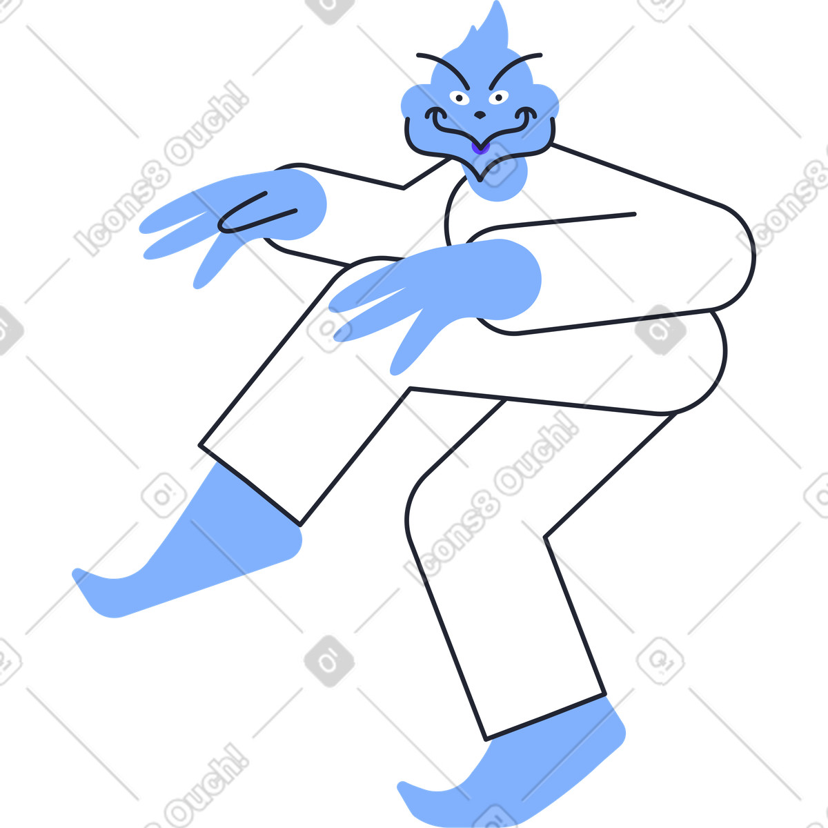 Ilustración Christmas character en estilo Pablita a descargar en PNG y SVG