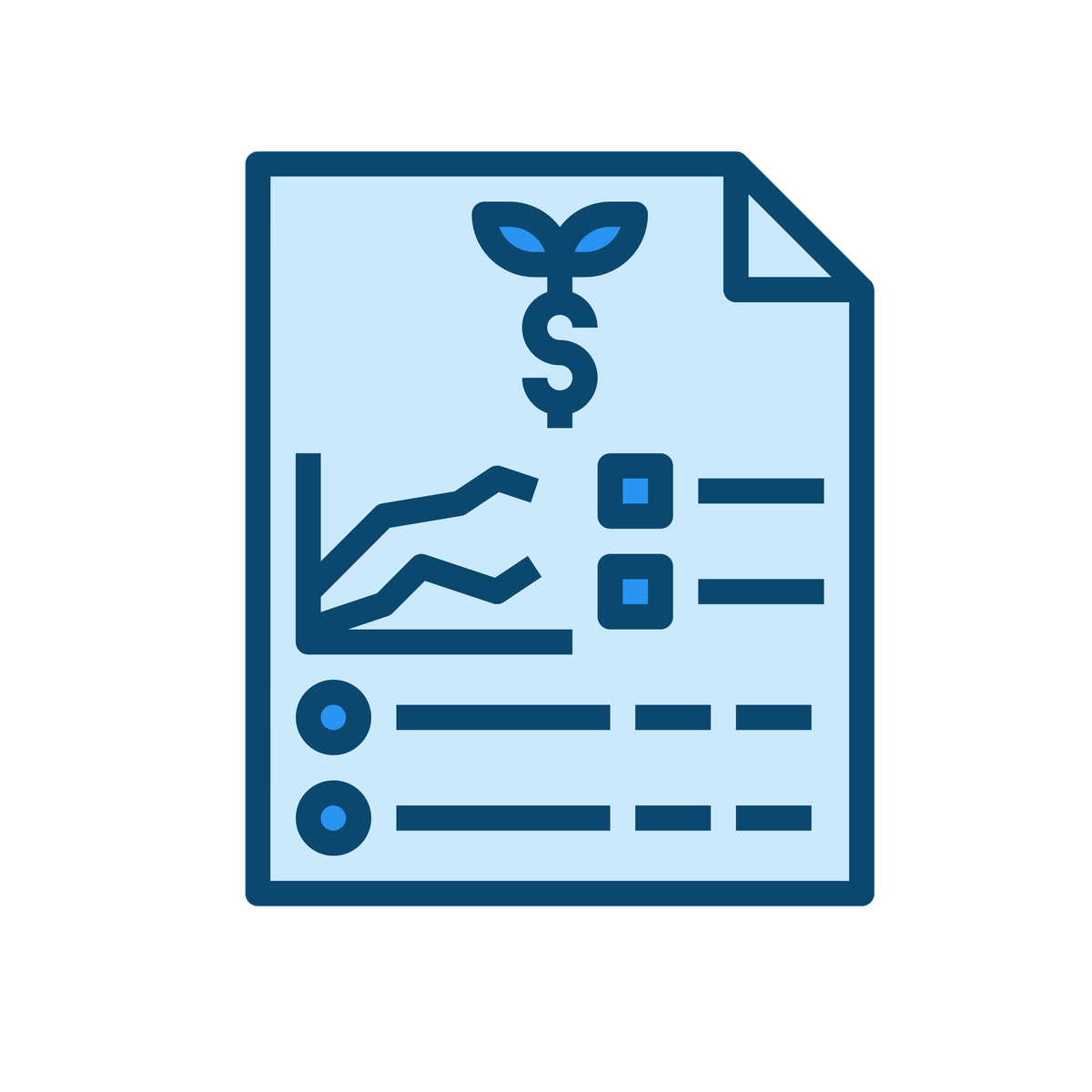 Business accounting and invoicing-Illustration im Delesign-Stil als Download in PNG, SVG