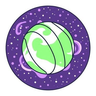 A basketball is floating in space, displaying a swirling galaxy pattern across its surface. The basketball features the familiar texture and lines typical of sports equipment. Surrounding the basketball, the vastness of space is visible, filled with distant stars twinkling in the background. The colors of the galaxy pattern create a visual impression of movement and depth, as if the basketball itself is part of the cosmic landscape.