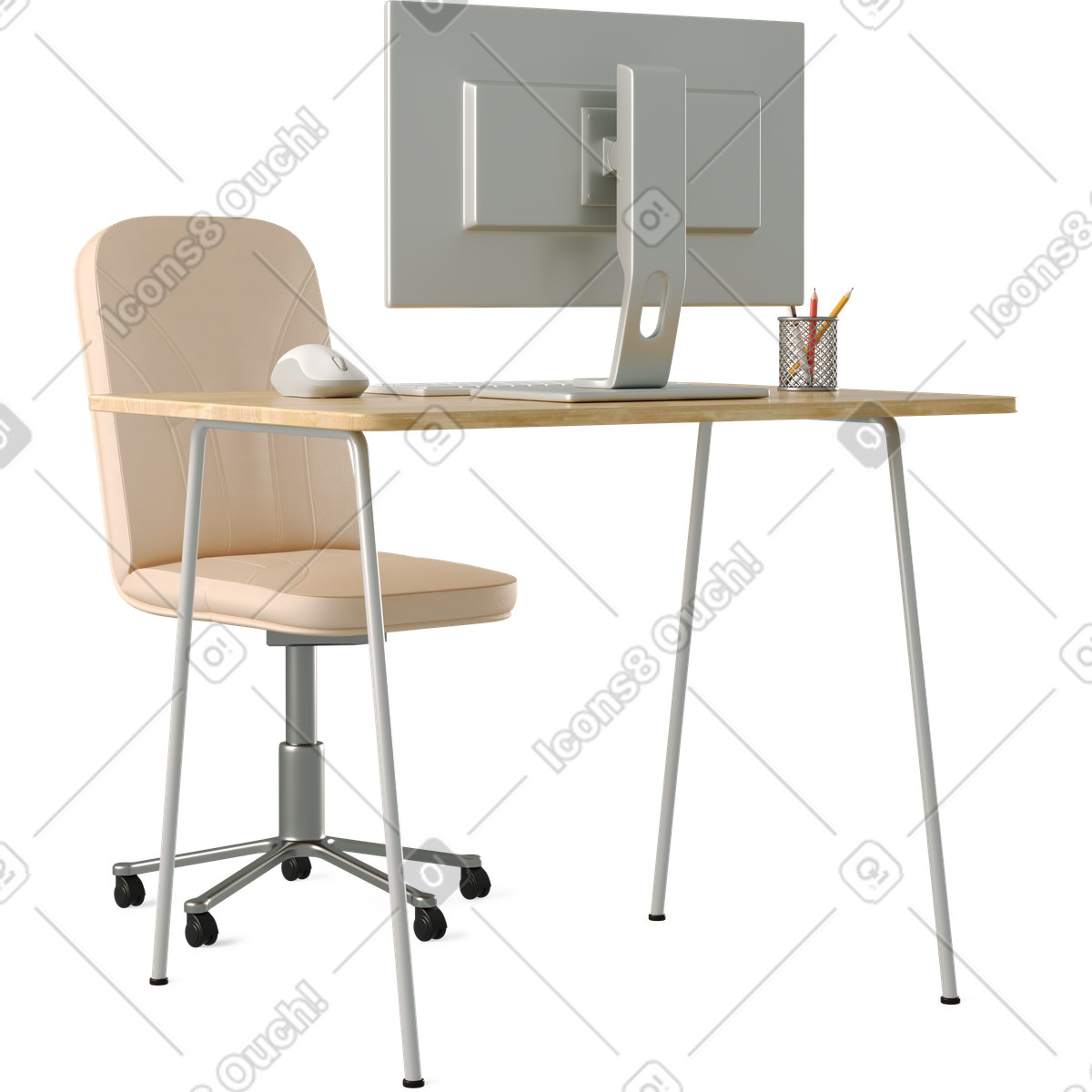 PNG, SVG 형식의 책상 일러스트레이션