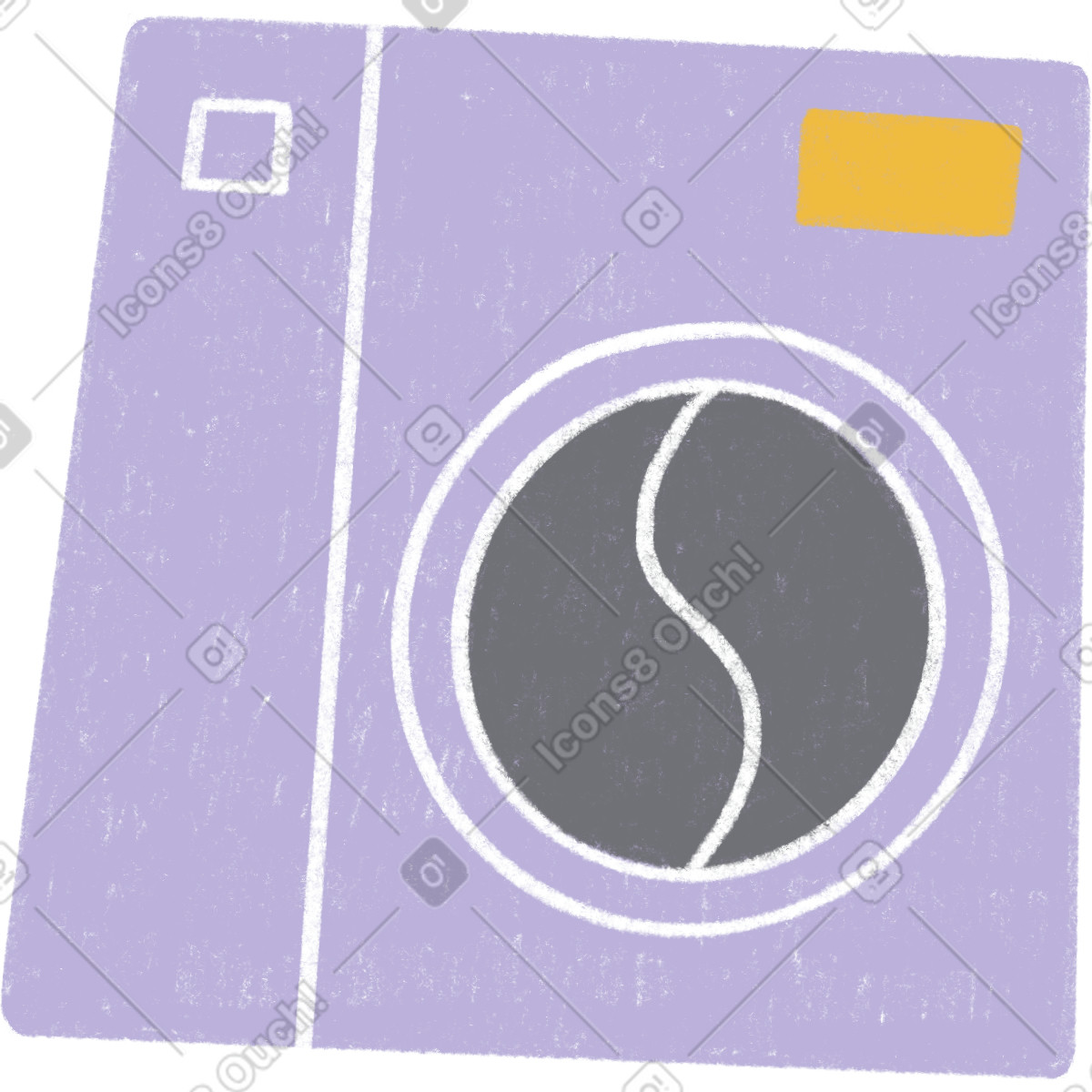 Purple camera illustration in Tutti style download in PNG, SVG