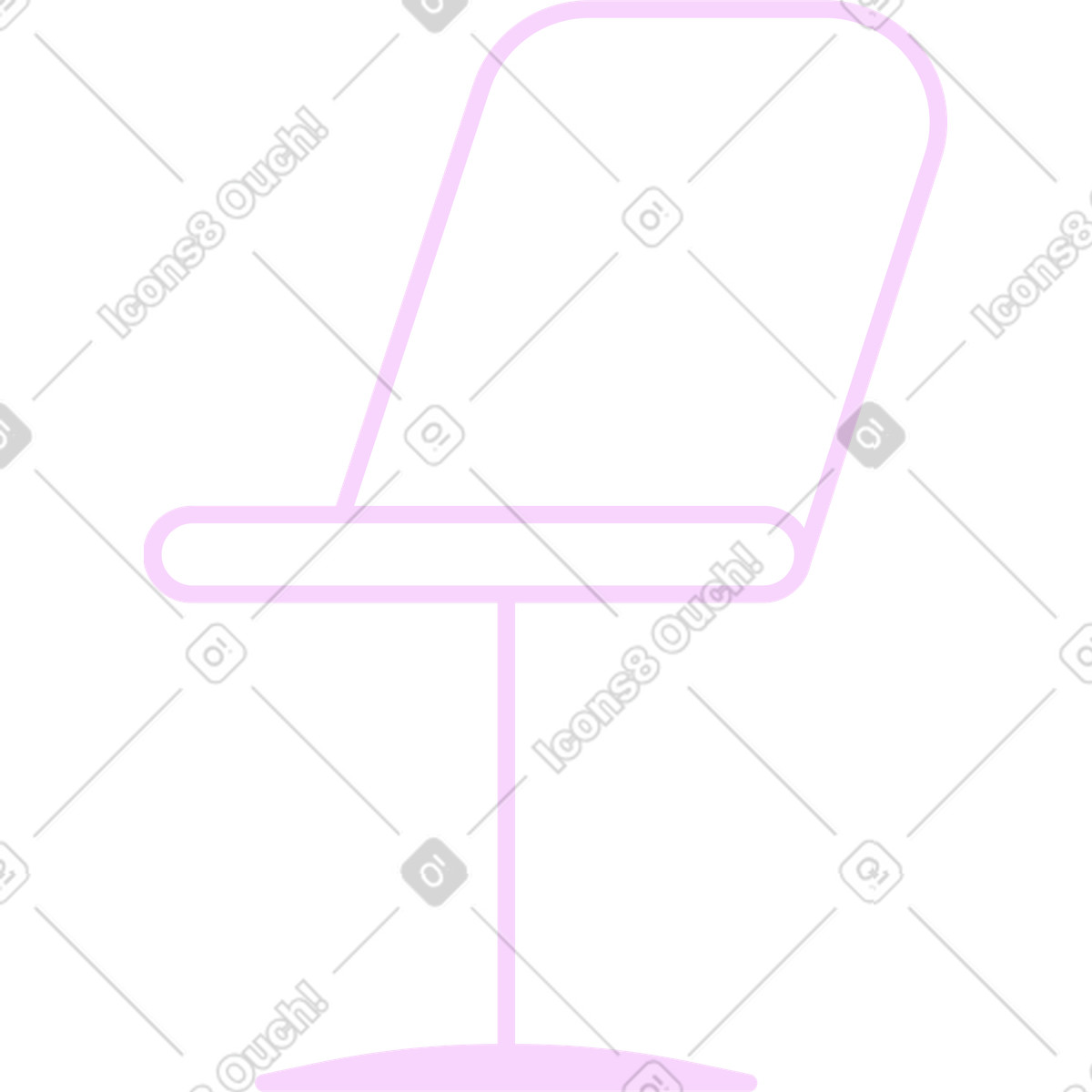 下载 Marginalia 风格的 办公椅 插画，支持 PNG、SVG 格式