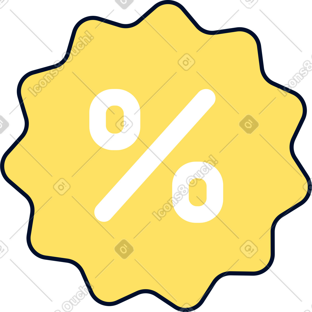 Rabattzeichen-Illustration im Teal-Stil als Download in PNG, SVG