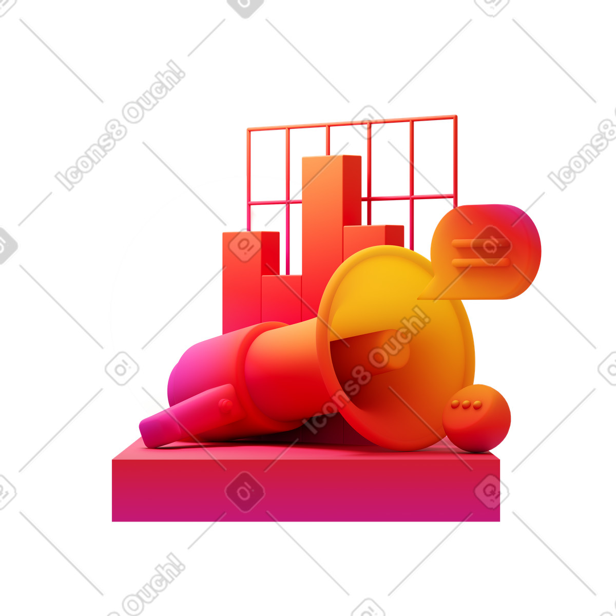 下载 Experimental 风格的 Social media marketing 插画，支持 PNG、SVG 格式