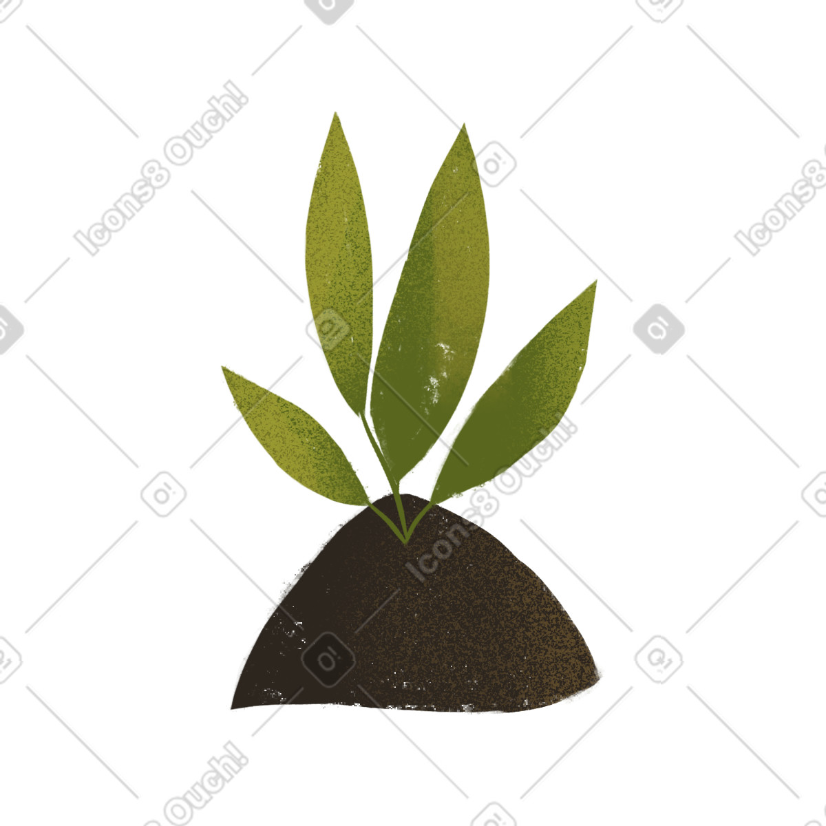 Sprout illustration in Fabulous style download in PNG, SVG