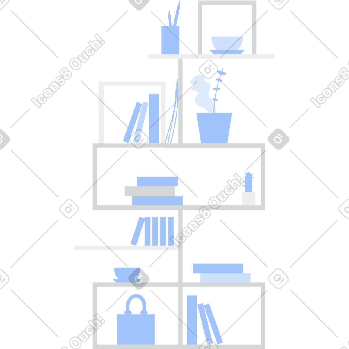 Biblioteca illustrazione in stile Clip scarica in PNG, SVG