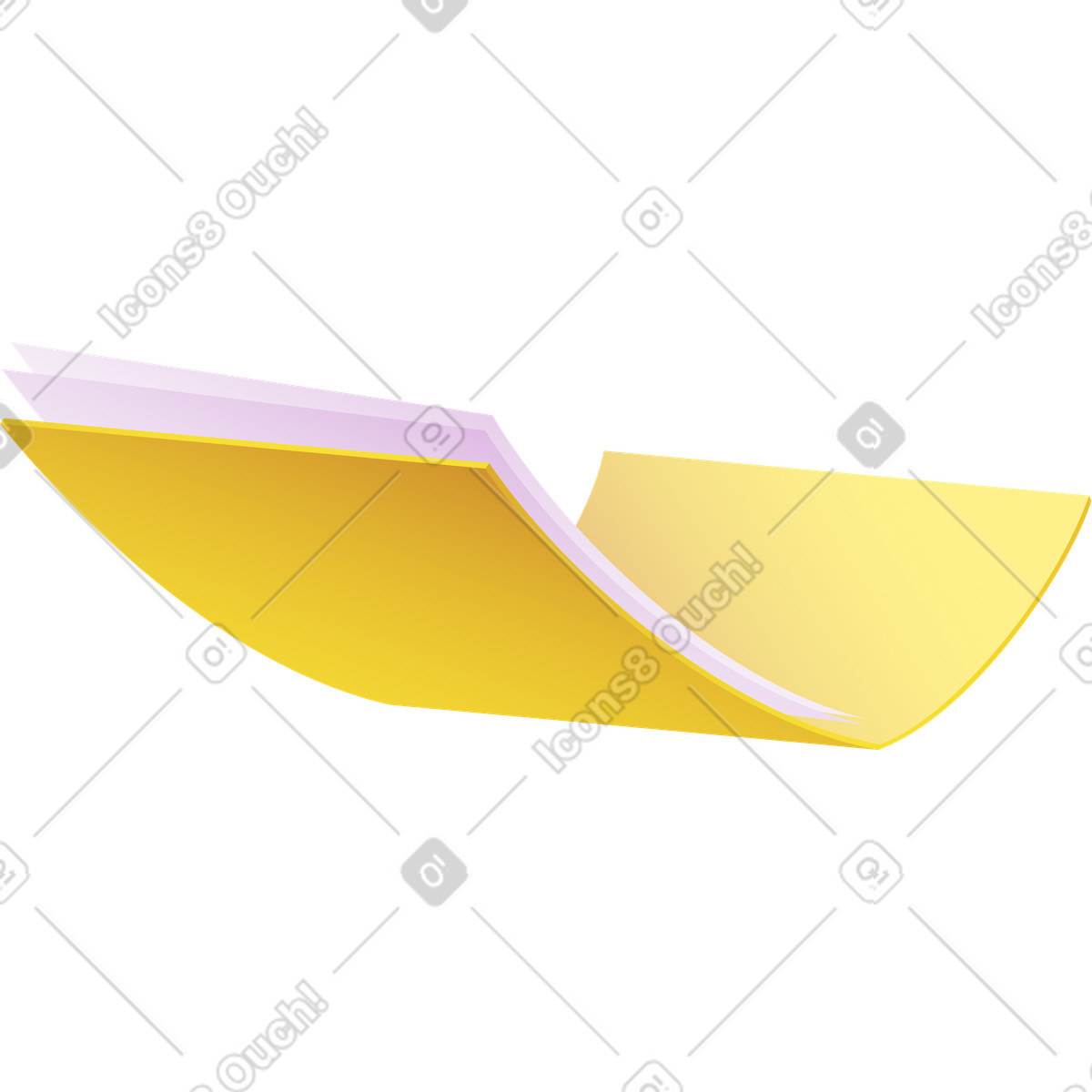 下载 Colors 风格的 带有文件的巨大黄色文件夹 插画，支持 PNG、SVG 格式