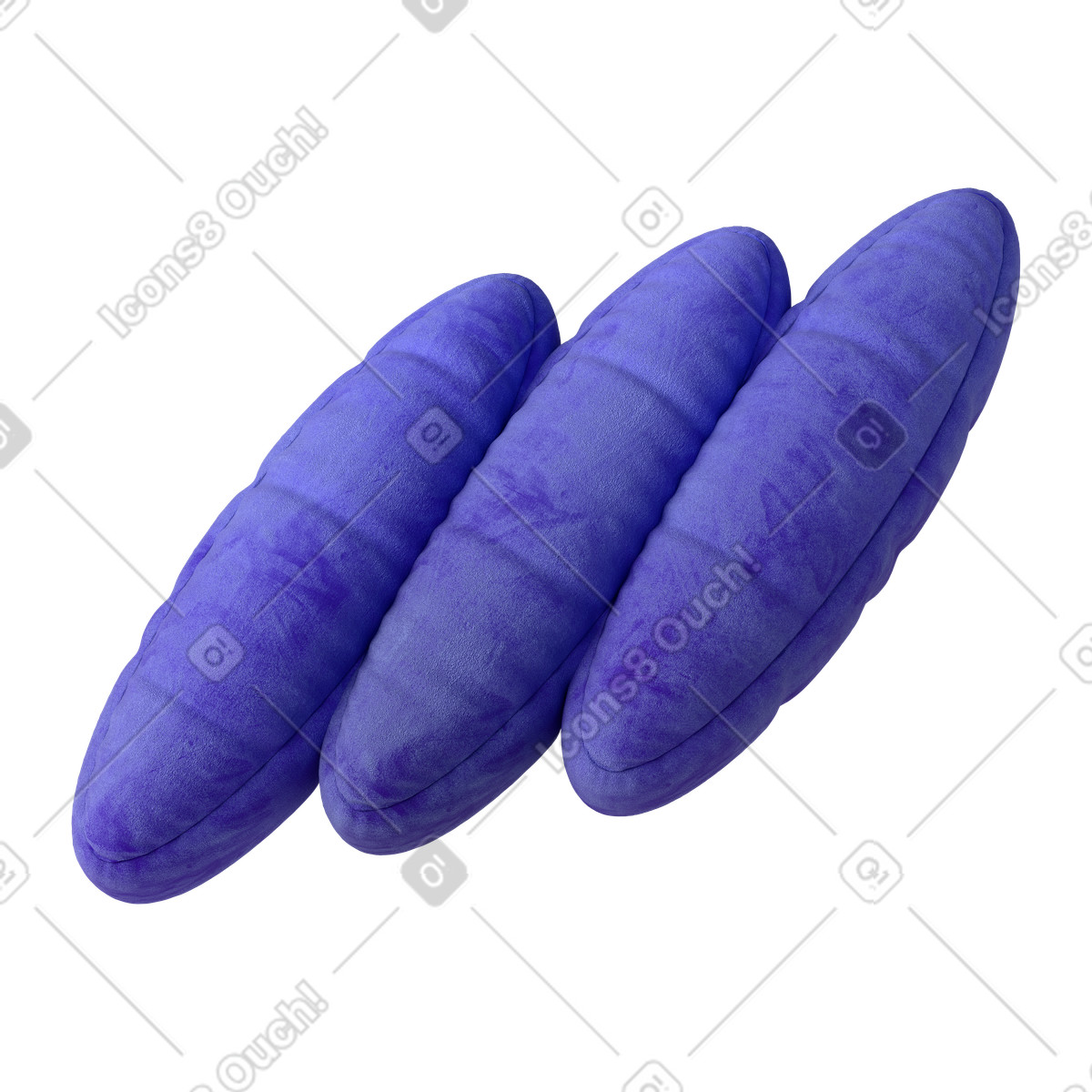 Abstract shape illustration in 3D Plush icons style download in PNG, SVG
