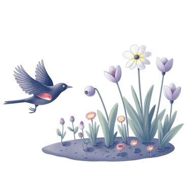 Red winged blackbird