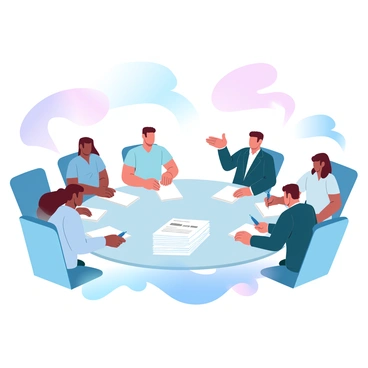 A group of delegates from various countries is gathered around a large table, each person's attire reflecting their national culture. Some delegates are holding pens poised to sign documents, while others are leaning over papers discussing terms. A stack of legal documents sits in the center of the table, clearly labeled with a title that reads "Trade Agreement." Flags from each represented country are displayed prominently around the room. A sense of collaboration and purpose fills the air as they prepare to formalize their agreement.