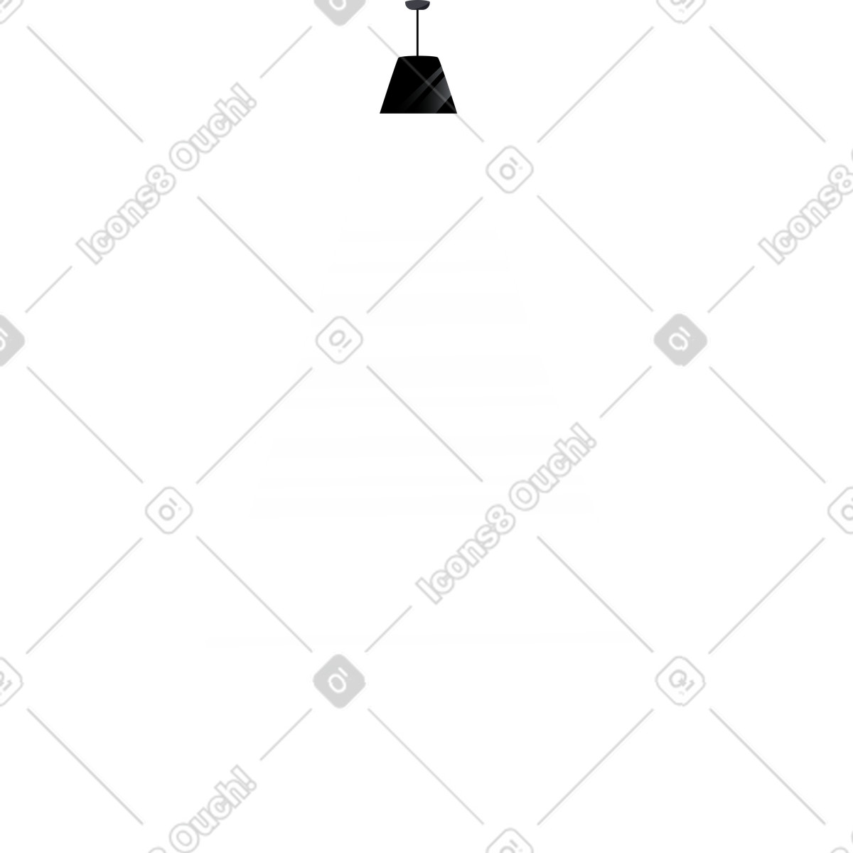 Pendant light illustration in Vivid style download in PNG, SVG