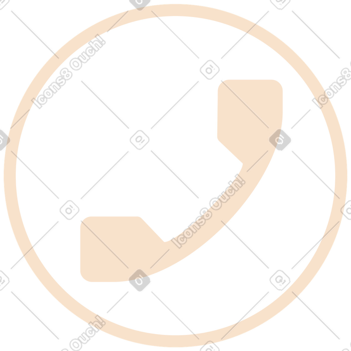 Ilustração de Ícone telefone em no estilo Folks para baixar em PNG, SVG