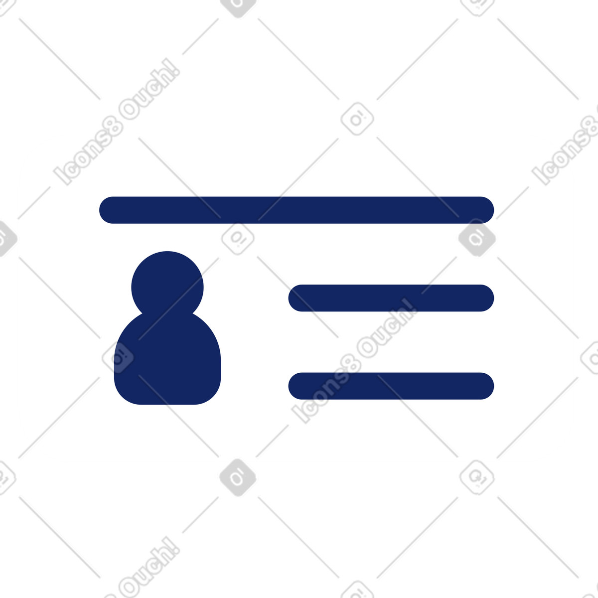 Carta d'identità illustrazione in stile Cyborg scarica in PNG, SVG