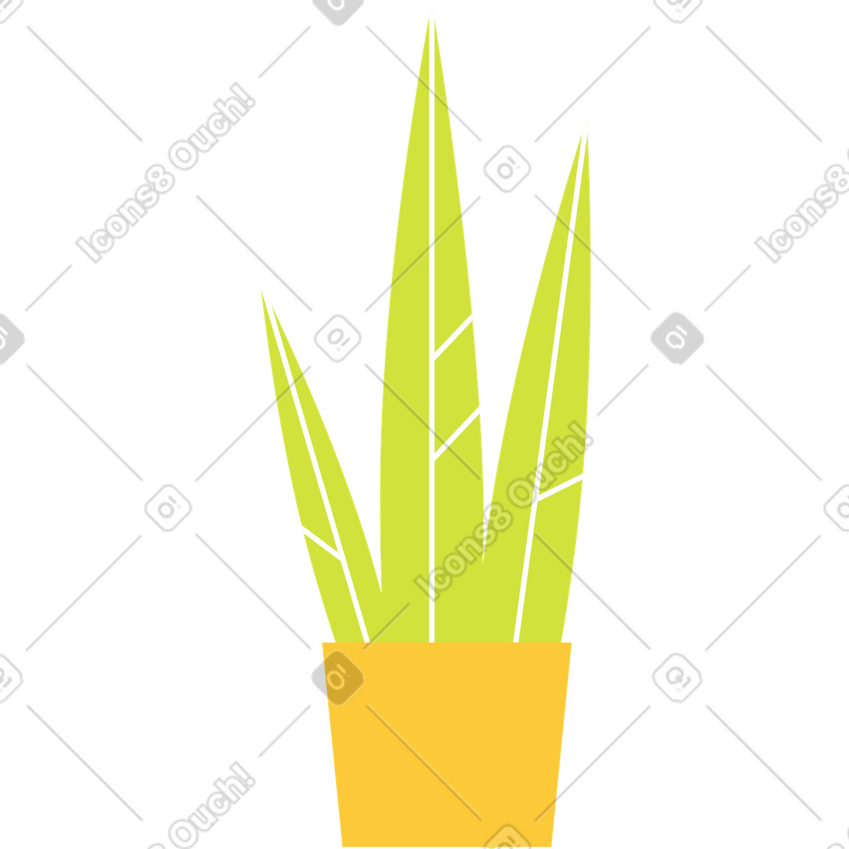 Illustration Planter dans le pot style Juicy à télécharger aux formats PNG, SVG