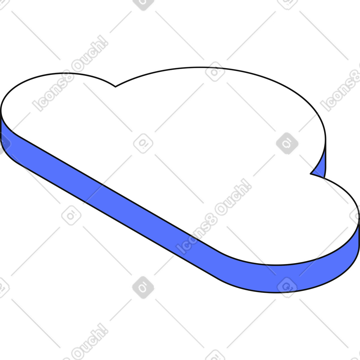 Cloud computing storage symbol for online data backup services illustration in Main style download in PNG, SVG