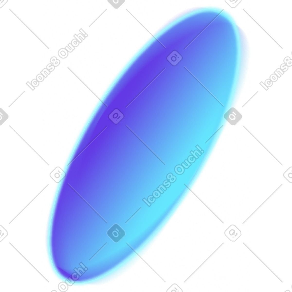 Ellipse illustration in Burst style download in PNG, SVG