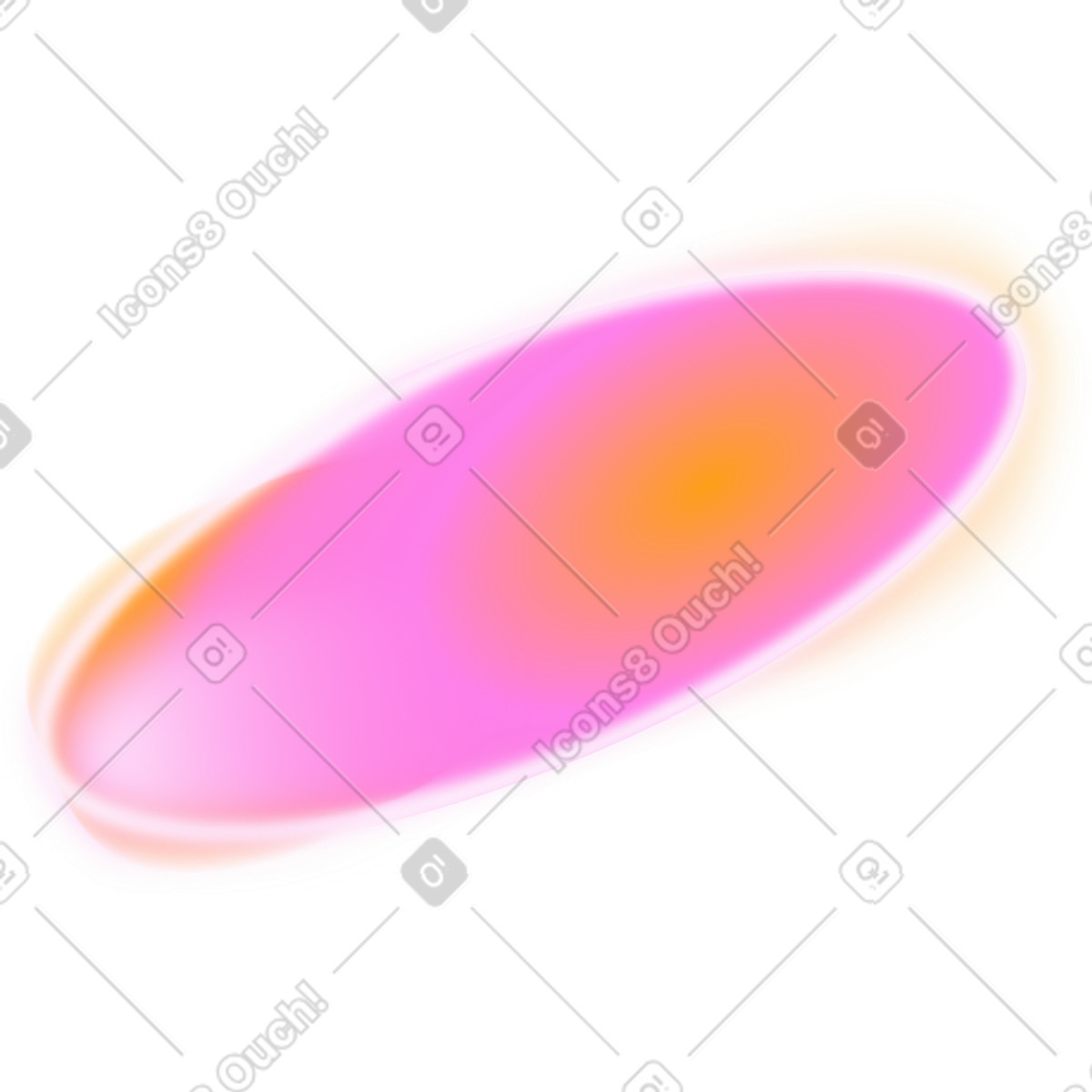 Unscharfe rosa ellipse-Illustration im Burst-Stil als Download in PNG, SVG