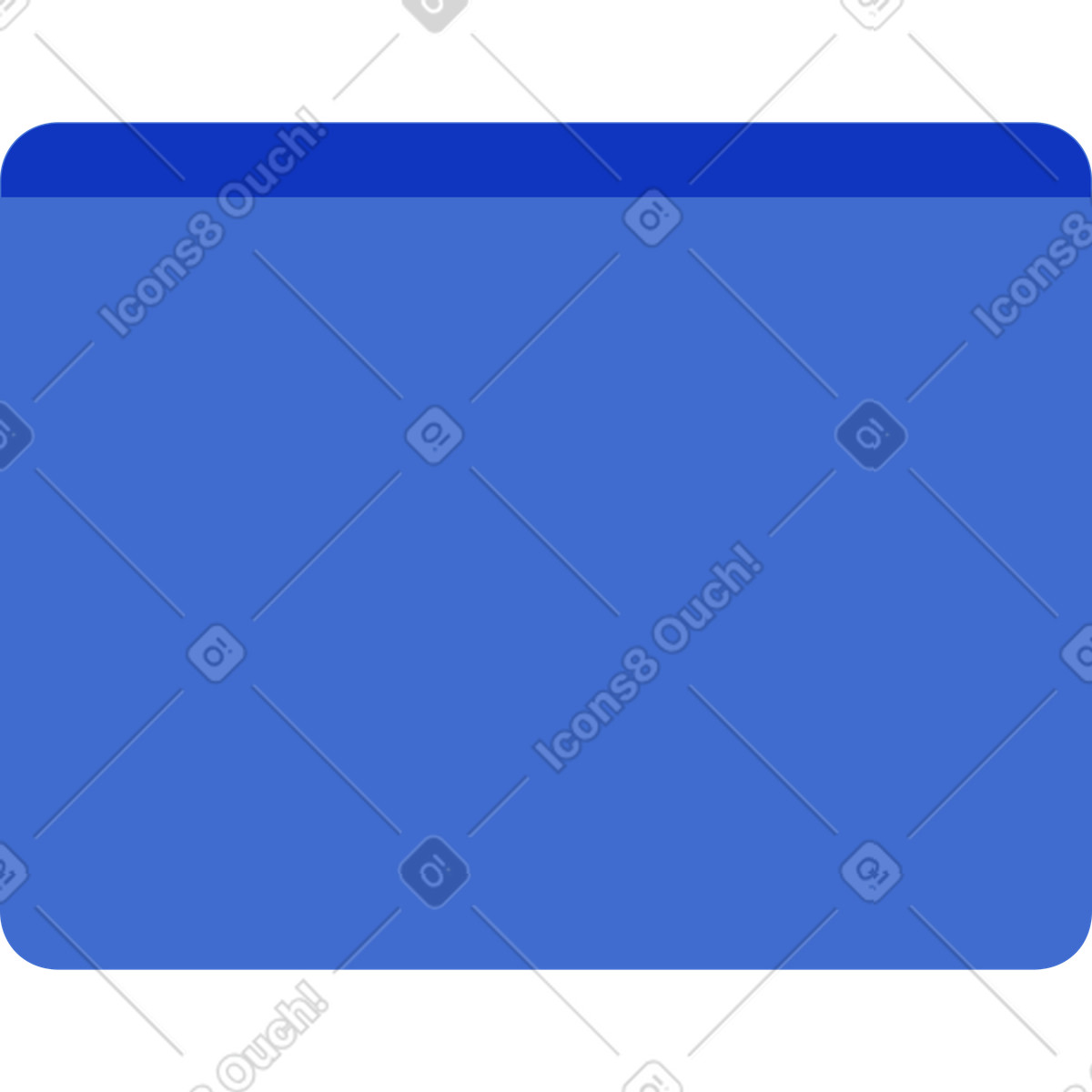 Blue panel illustration in Lagom style download in PNG, SVG