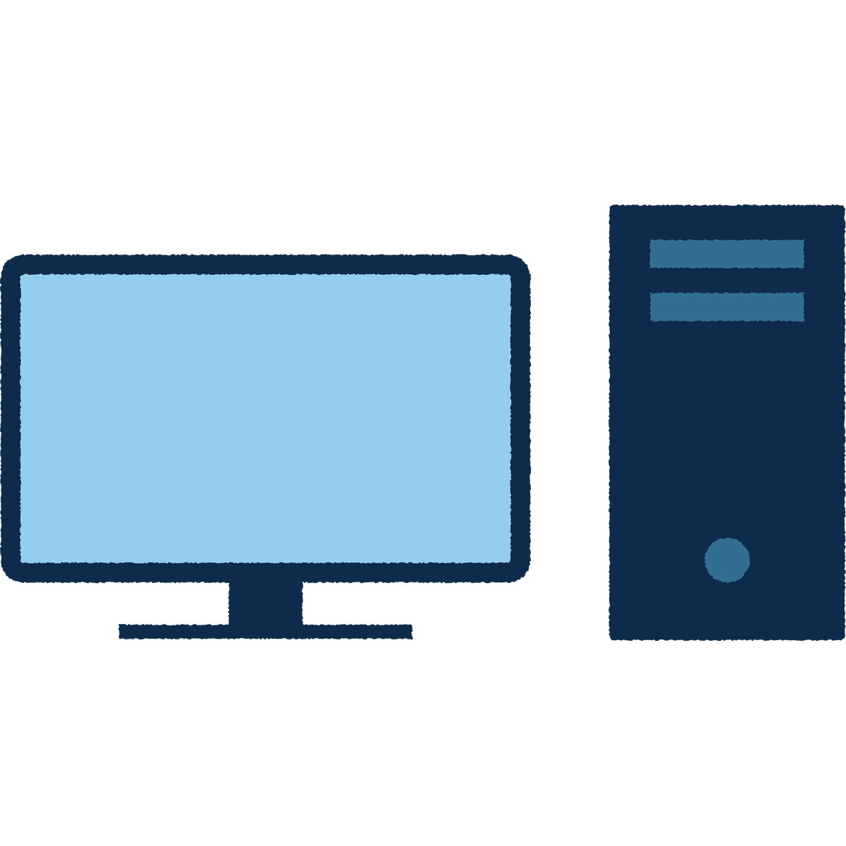 Pc monitor illustration in Cherry style download in PNG, SVG