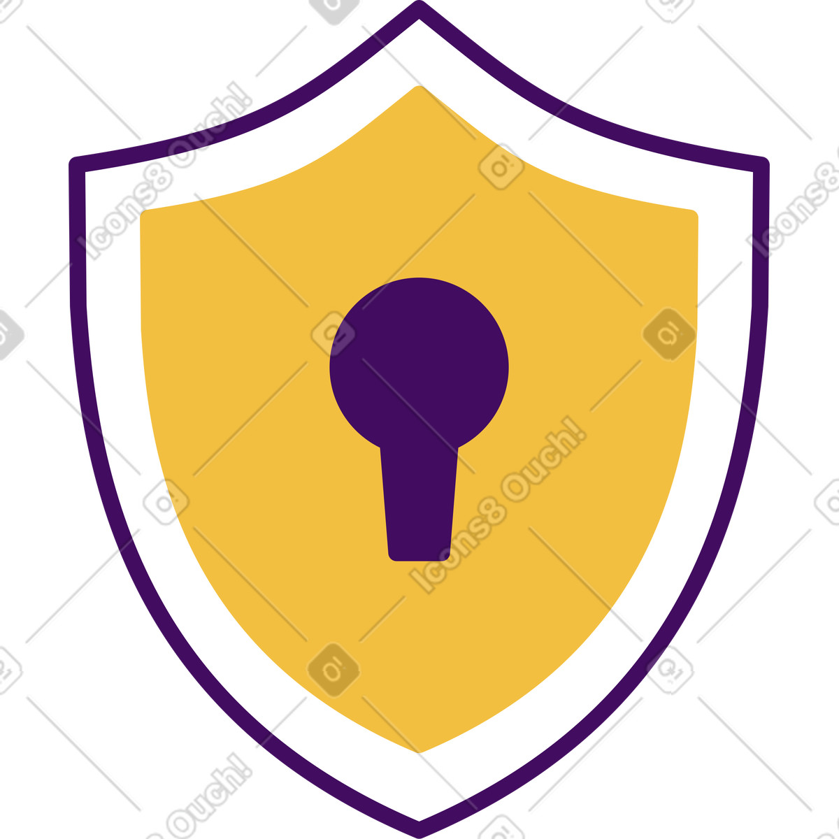 Schild-Illustration im Simplistic-Stil als Download in PNG, SVG
