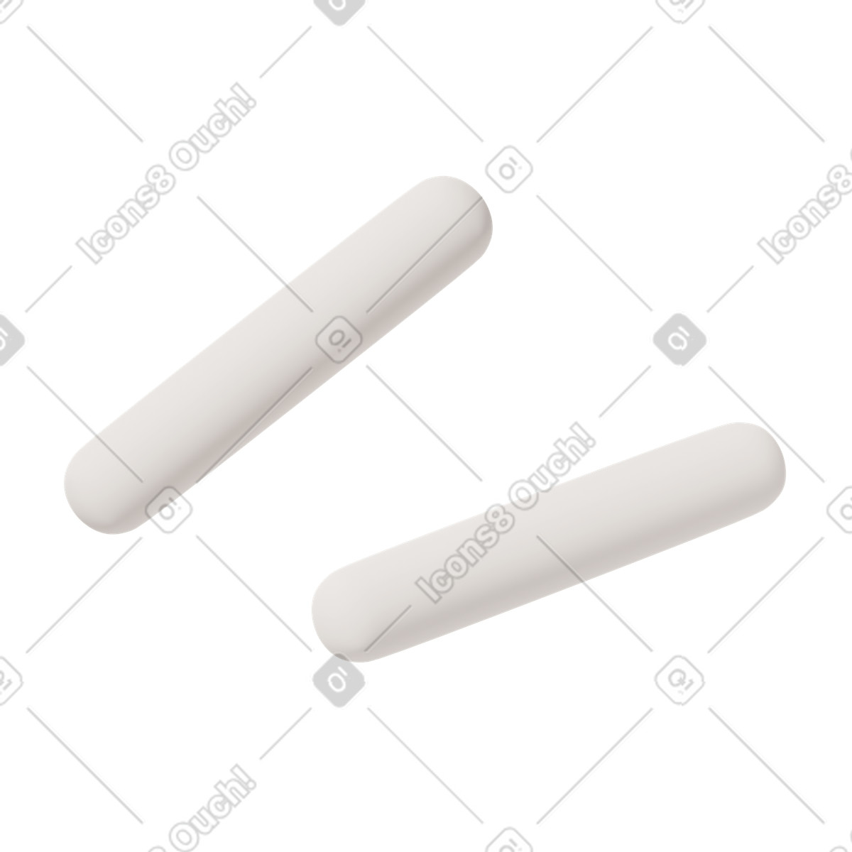 3D Casual life スタイルの White lines 2 のイラストをPNG、SVG形式でダウンロード