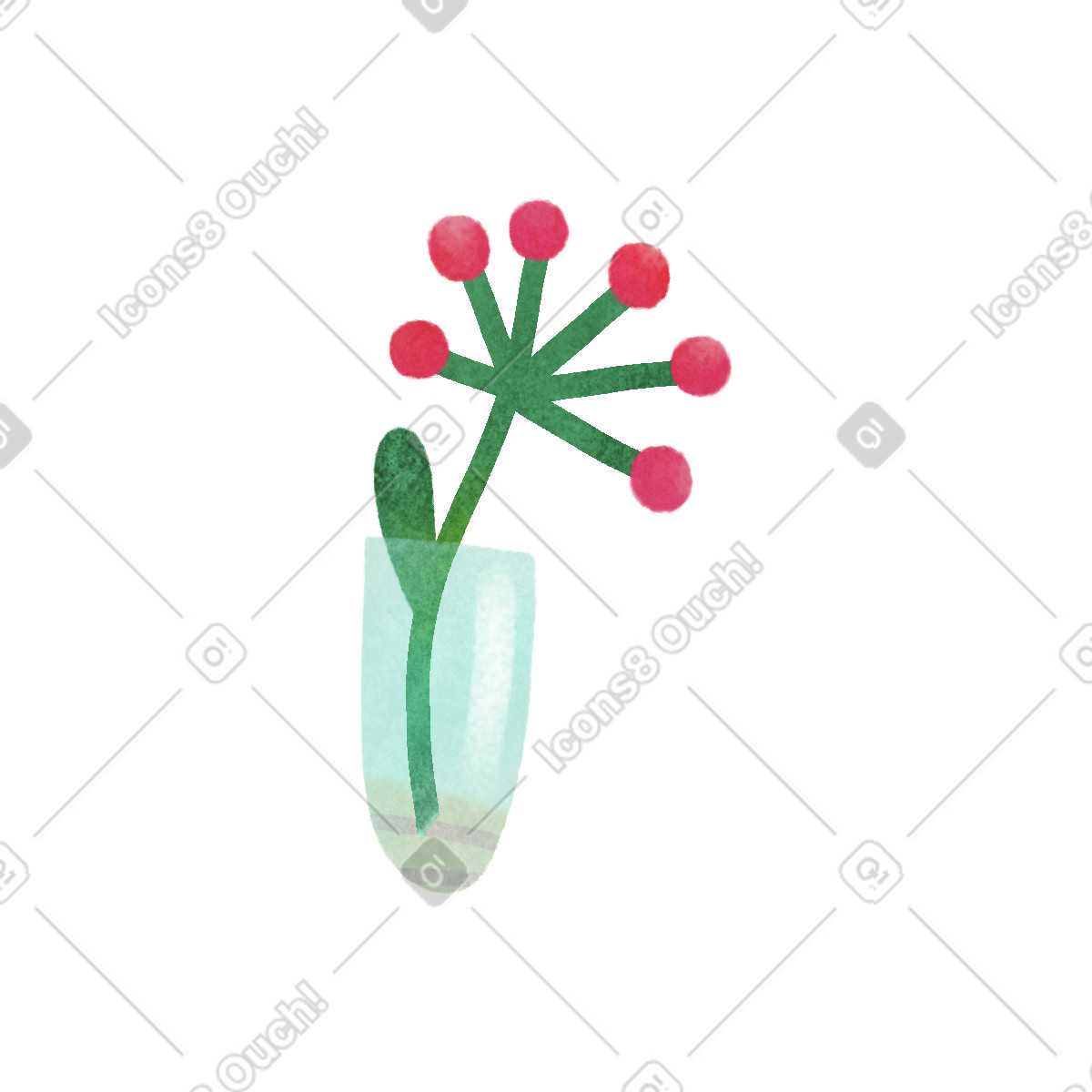 Tube illustrazione in stile Jungle scarica in PNG, SVG