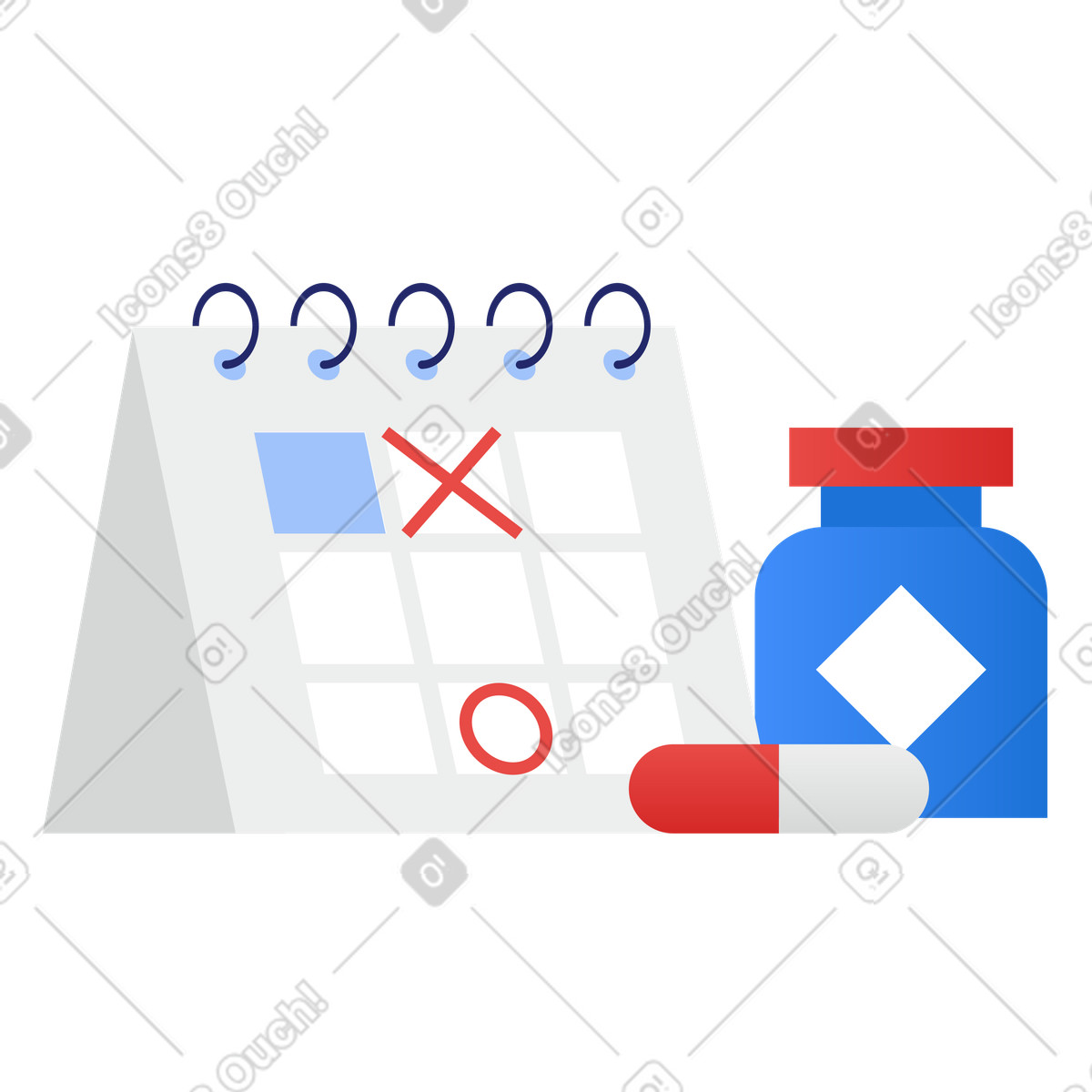 Programma dei farmaci illustrazione in stile Clip scarica in PNG, SVG
