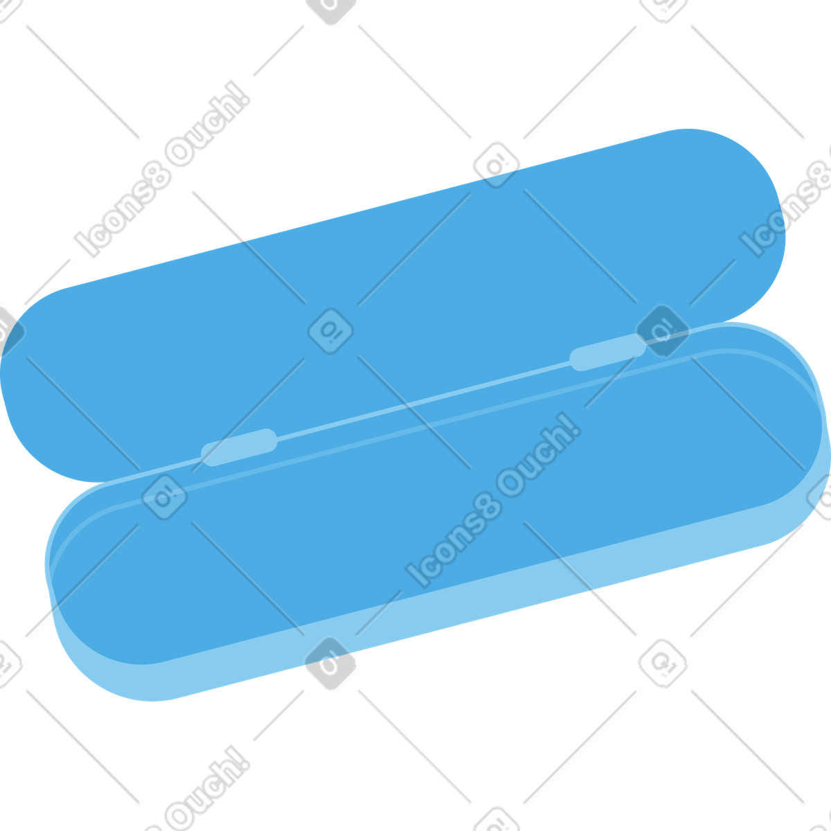 Pencil case illustration in Catchy style download in PNG, SVG