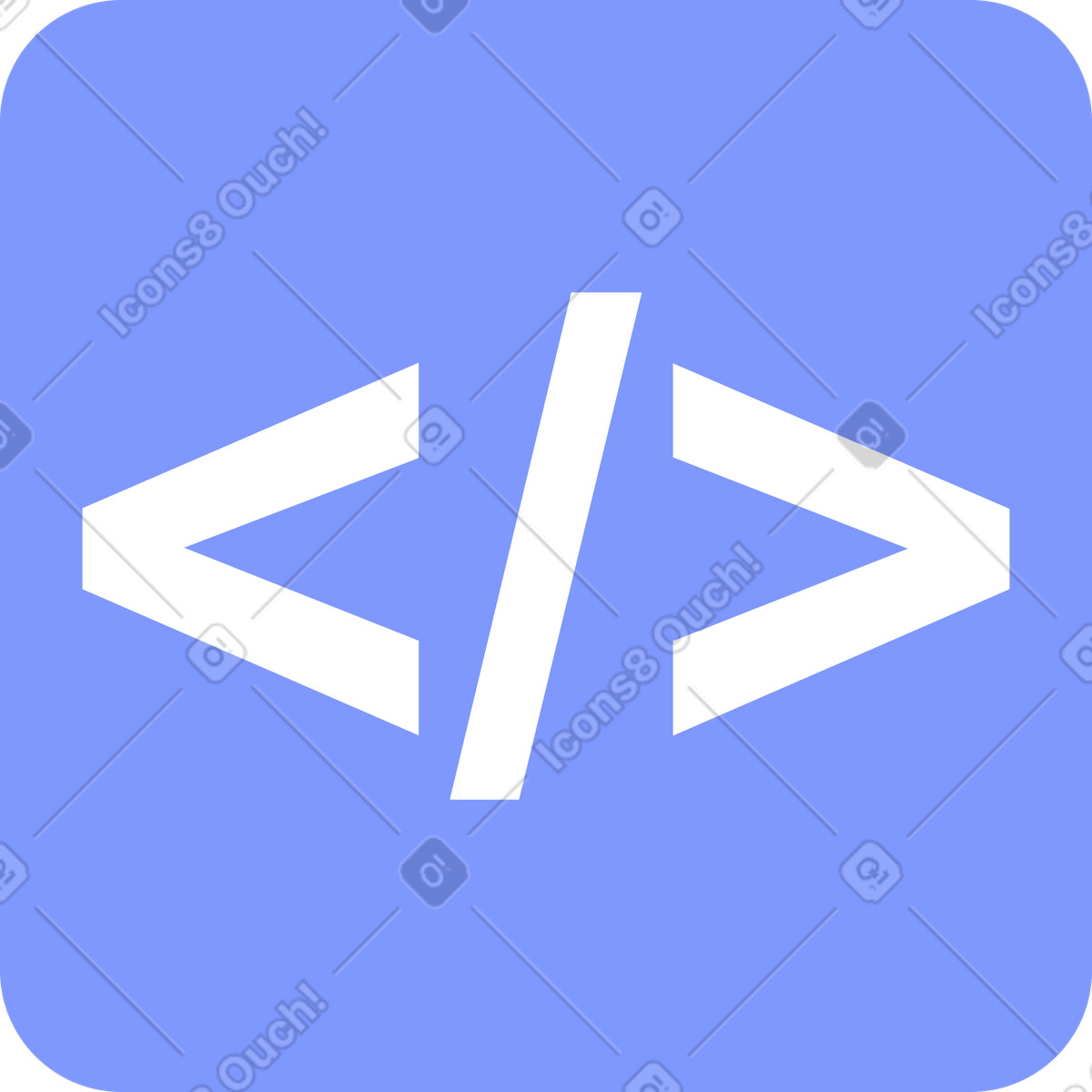 Illustration Icône de code dans le style System à télécharger aux formats PNG, SVG