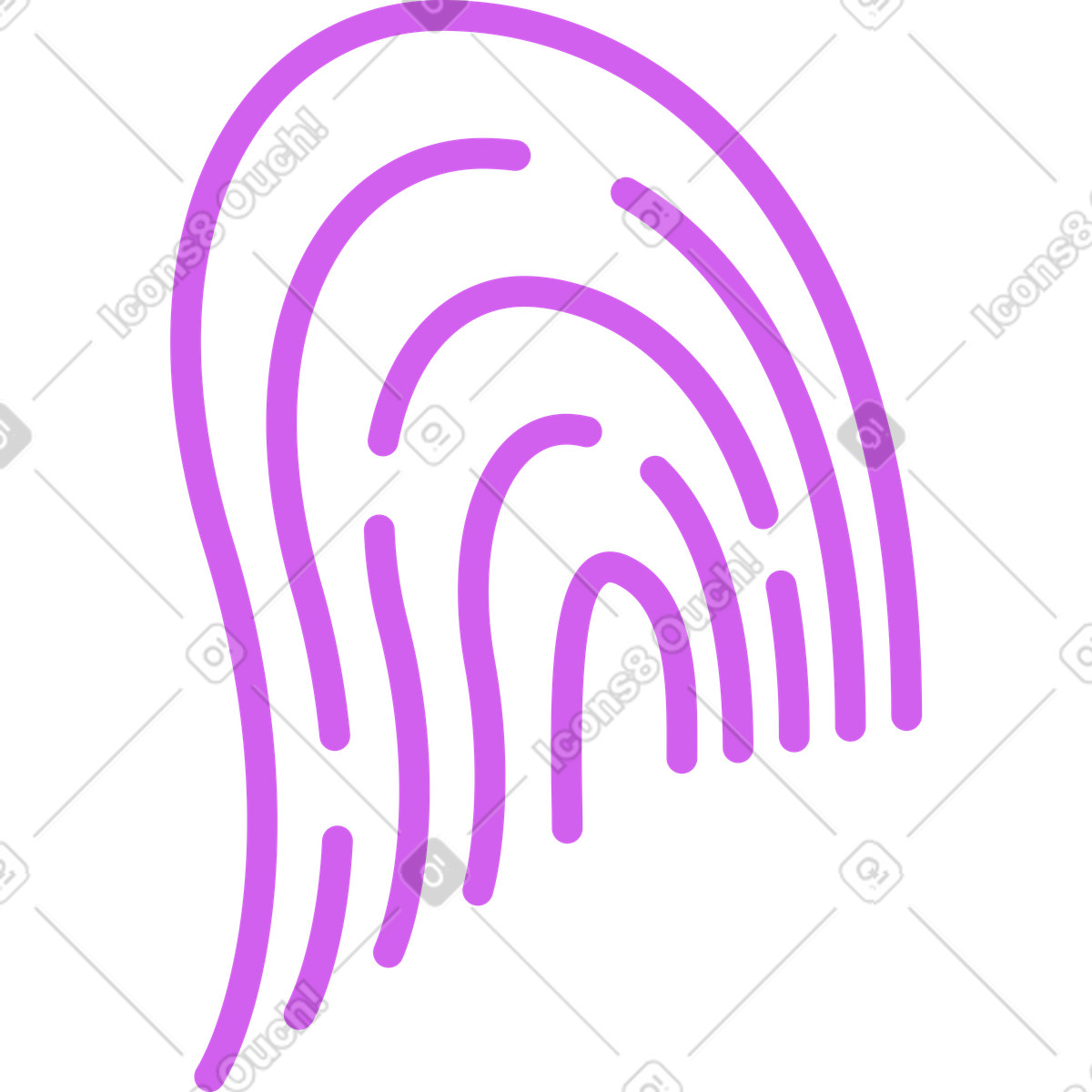 Conifer スタイルの 指紋 のイラストをPNG、SVG形式でダウンロード