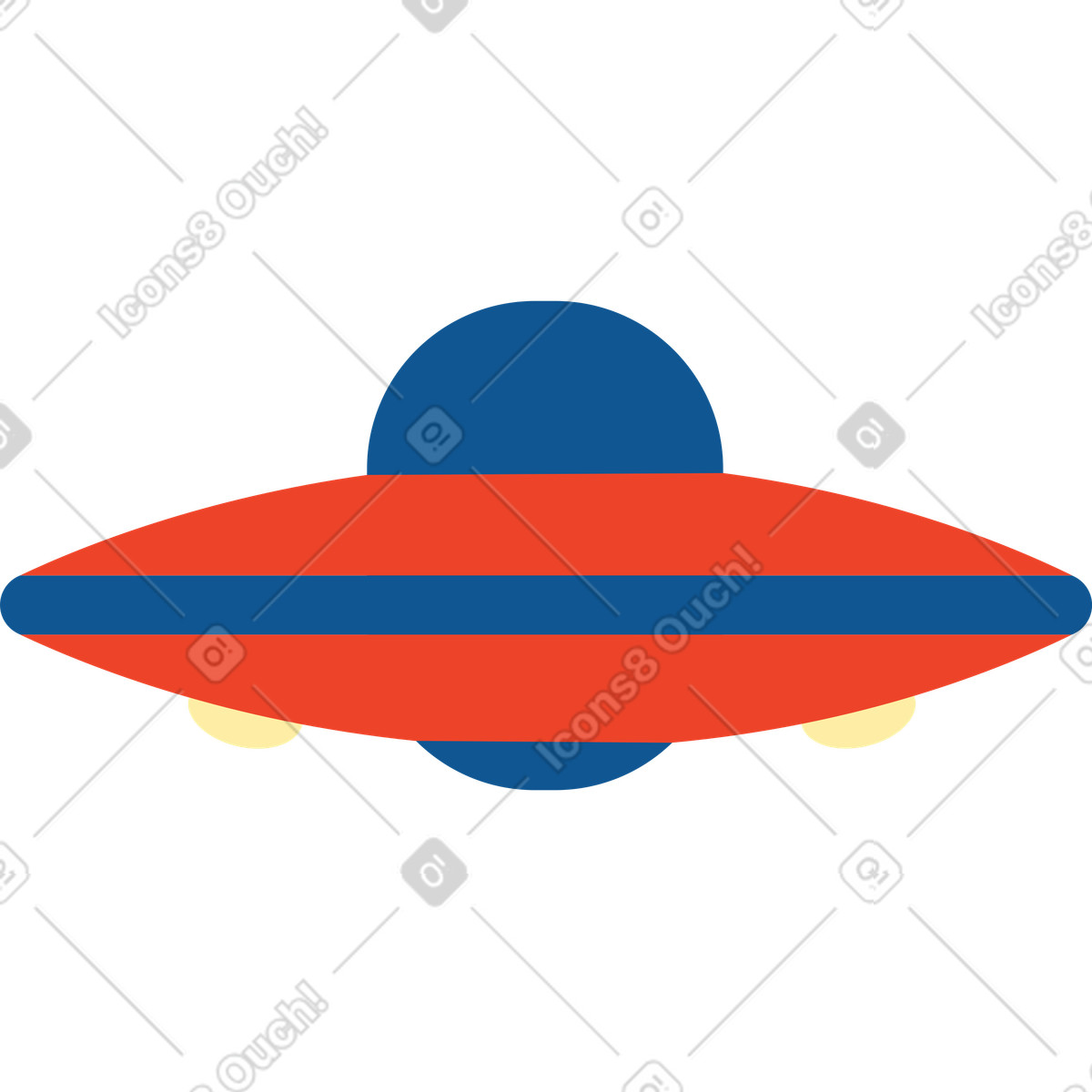 Polar スタイルの Ufo のイラストをPNG、SVG形式でダウンロード