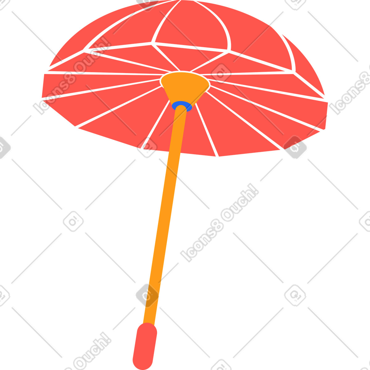 下载 Kingdom 风格的 中国伞 插画，支持 PNG、SVG 格式