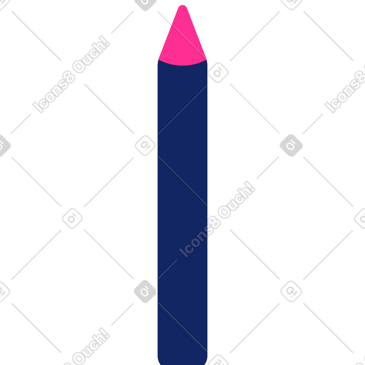 Ilustración Lápiz en estilo Cyborg a descargar en PNG y SVG