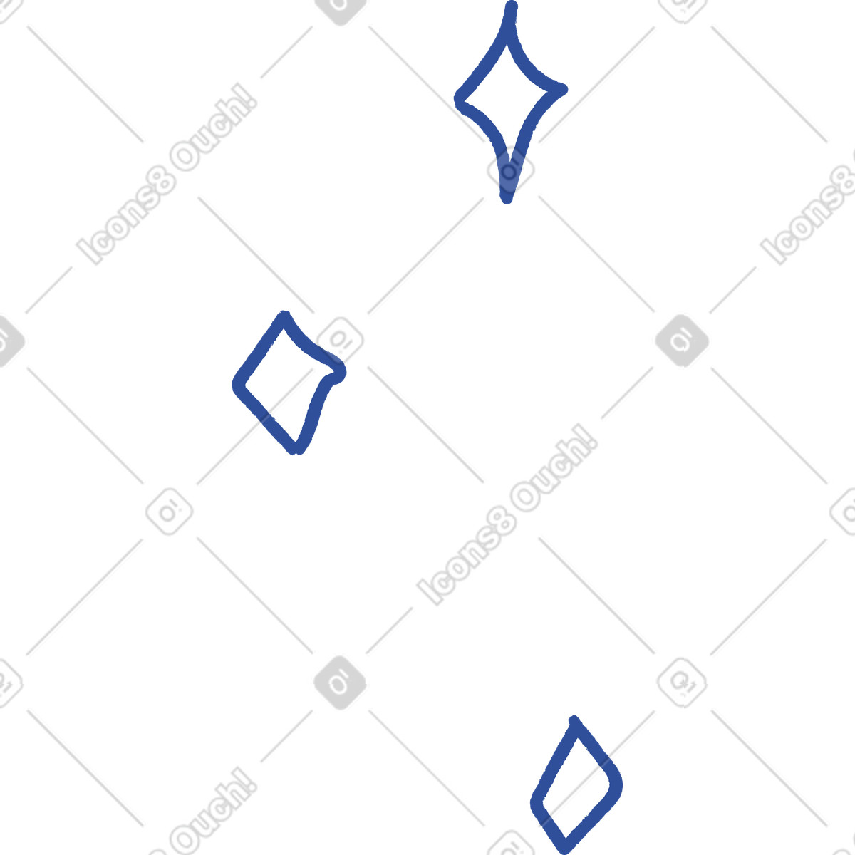 Stars illustration in Lime style download in PNG, SVG