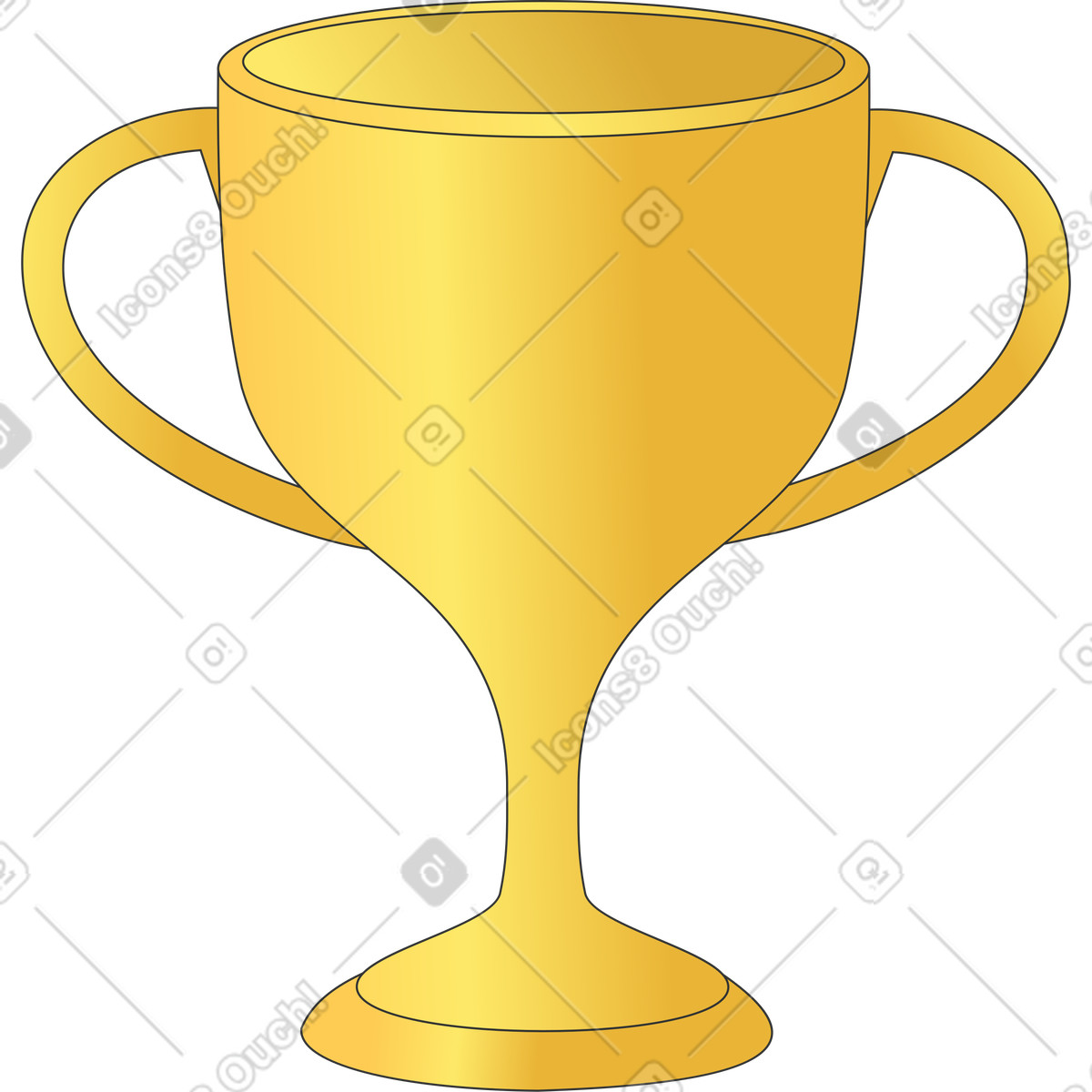 Cup illustration featuring clipart graphics in various styles and