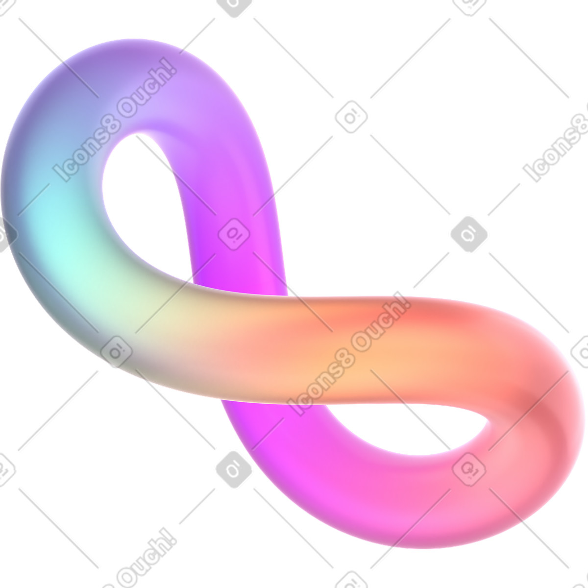 GIF, Lottie(JSON), AE 추상 무한 로더 애니메이션 일러스트레이션