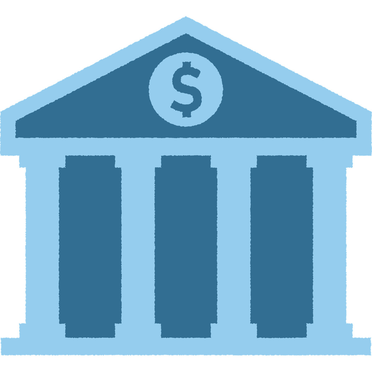 Bank illustration in Cherry style download in PNG, SVG